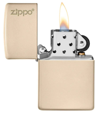 Zippo Classic Flat Sand Zippo Logo, Lighter, - Outdoor Kuwait