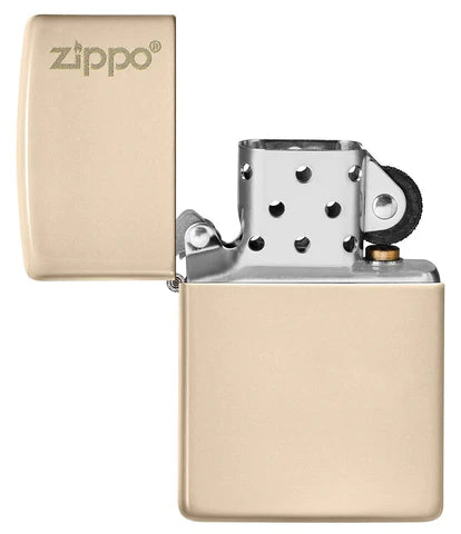 Zippo Classic Flat Sand Zippo Logo, Lighter, - Outdoor Kuwait