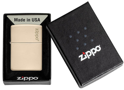 Zippo Classic Flat Sand Zippo Logo, Lighter, - Outdoor Kuwait