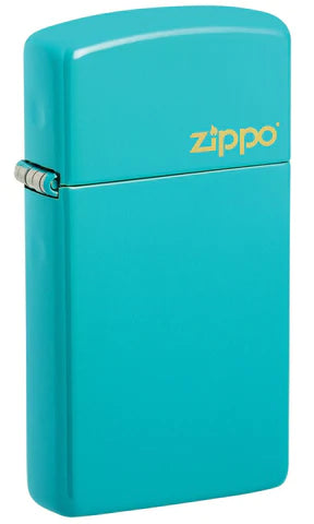 Zippo Slim® Flat Turquoise Zippo Logo