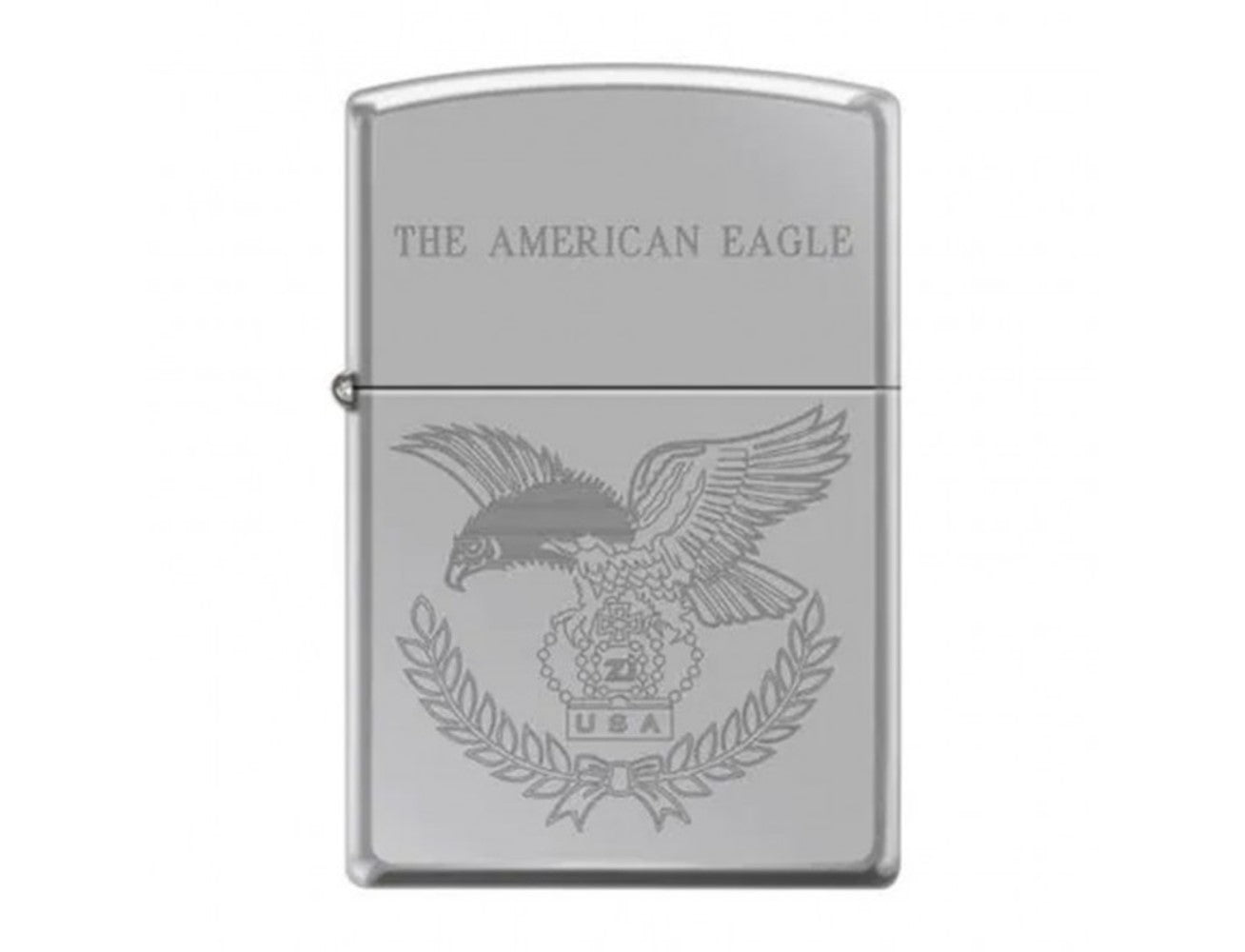 Zippo High Polish Chrome Eagle With Crown Windproof Lighter, Lighters & Matches,    - Outdoor Kuwait