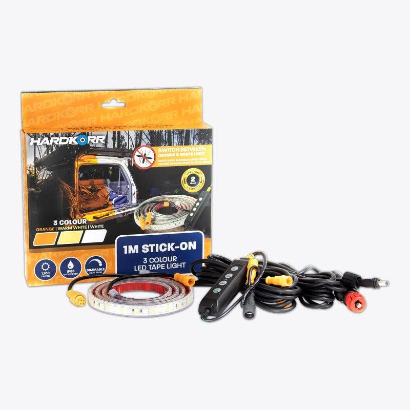 Hardkorr 1m Stick-On Tri-Colour Flexible LED Tape Light, Camping Lights & Lanterns,    - Outdoor Kuwait