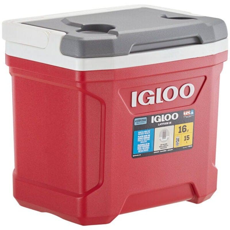 Igloo 16 Qt Latitude Blue/Red Cooler, Coolers,    - Outdoor Kuwait