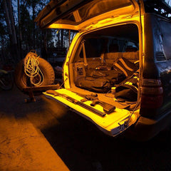 Hardkorr 1m Orange & White LED Stick-on Tape Light-Camping Lights & Lanterns-Outdoor.com.kw