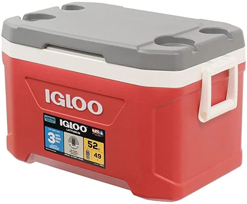Igloo 52 Qt Latitude Indigo Cooler, Coolers, Red   - Outdoor Kuwait