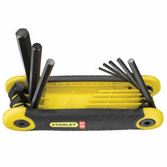Stanley 8 pc Metric Folding Hex Key Set - 1.5 mm to 8 mm-Tools-Outdoor.com.kw