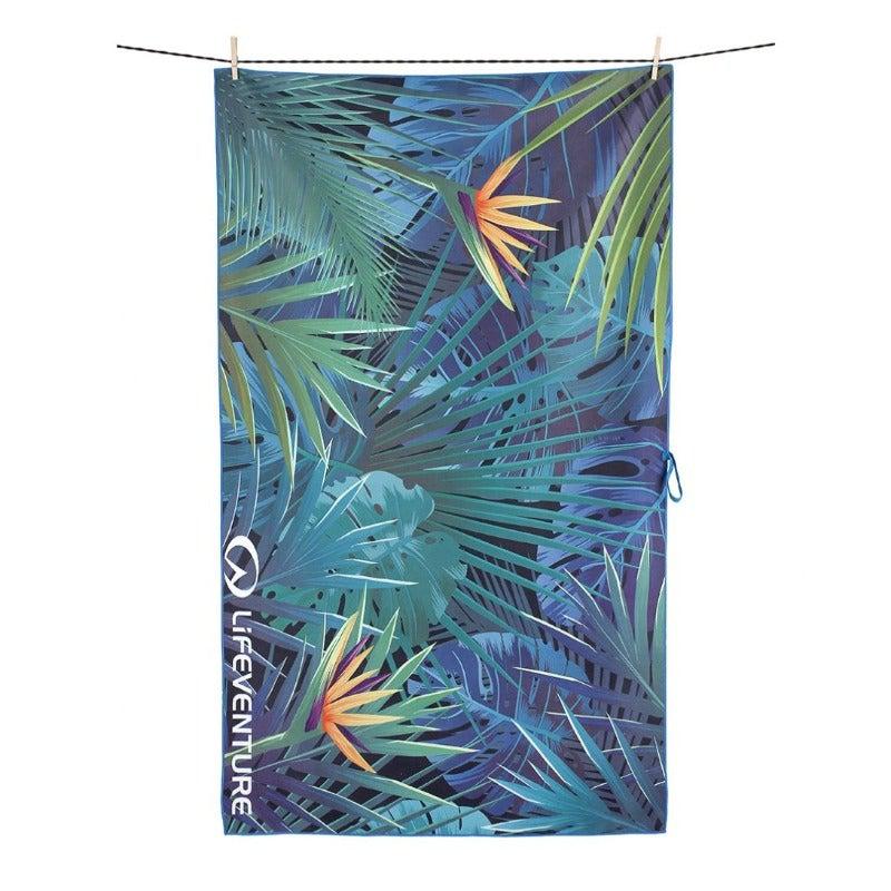 Lifeventure Tropical Recycled SoftFibre Trek Towel - Giant, Camping Accessories,    - Outdoor Kuwait