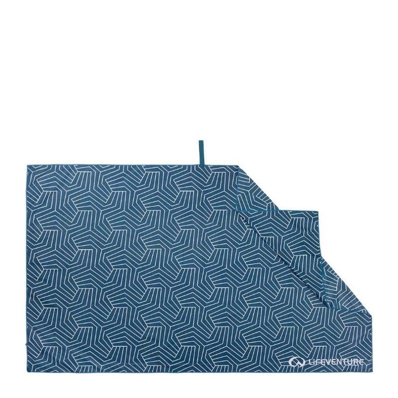 Lifeventure Navy Recycled SoftFibre Trek Towel - Giant, Camping Accessories,    - Outdoor Kuwait