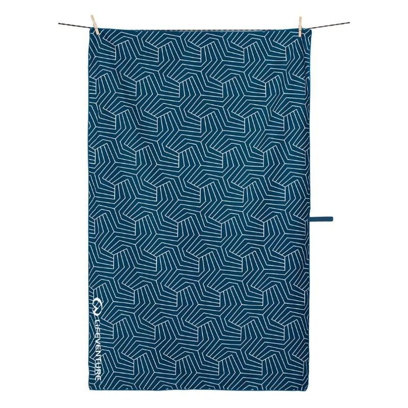Lifeventure Navy Recycled SoftFibre Trek Towel - Giant, Camping Accessories,    - Outdoor Kuwait