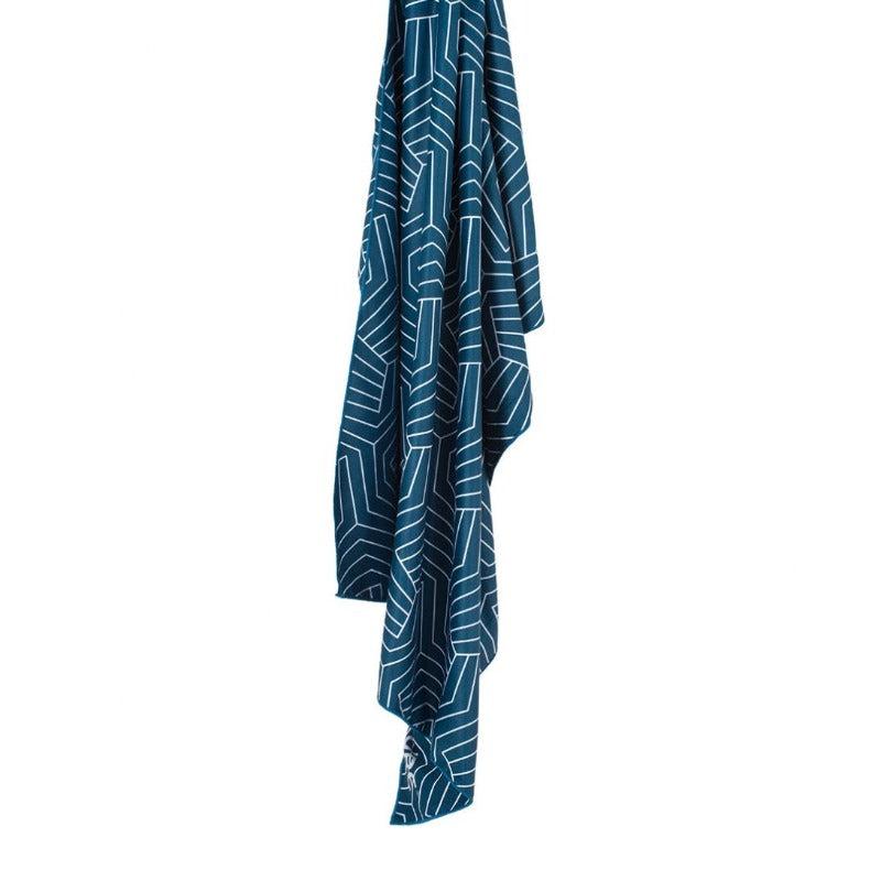 Lifeventure Navy Recycled SoftFibre Trek Towel - Giant, Trek Towel, - Outdoor Kuwait