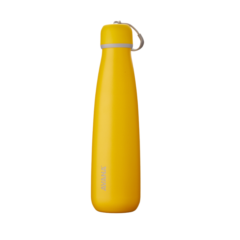Avana Ashbury Stainless Steel Insulated Water Bottle 18 oz, Water Bottles, Meyer Lemon   - Outdoor Kuwait