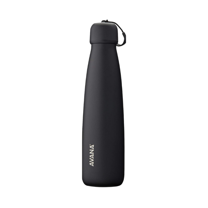 Avana Ashbury Stainless Steel Insulated Water Bottle 18 oz, Water Bottles, Onyx   - Outdoor Kuwait