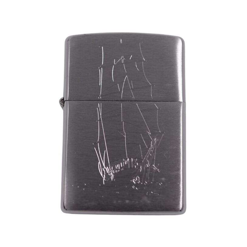 Zippo Brush Finish Chrome Ship On The High Seas Windproof Lighter, Lighter, - Outdoor Kuwait