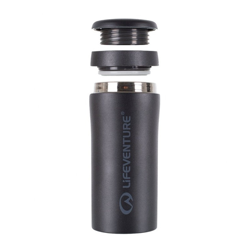 Lifeventure Thermal Mug - Matte Black, Mugs, - Outdoor Kuwait