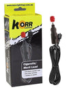 Hardkorr 3m Power Cable with 12v Cig/Merit Plug, Lights Accessories,    - Outdoor Kuwait