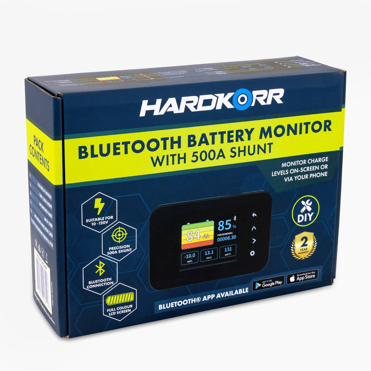 Hardkorr Bluetooth Battery Monitor With High - Precision 500A Shunt, ,    - Outdoor Kuwait