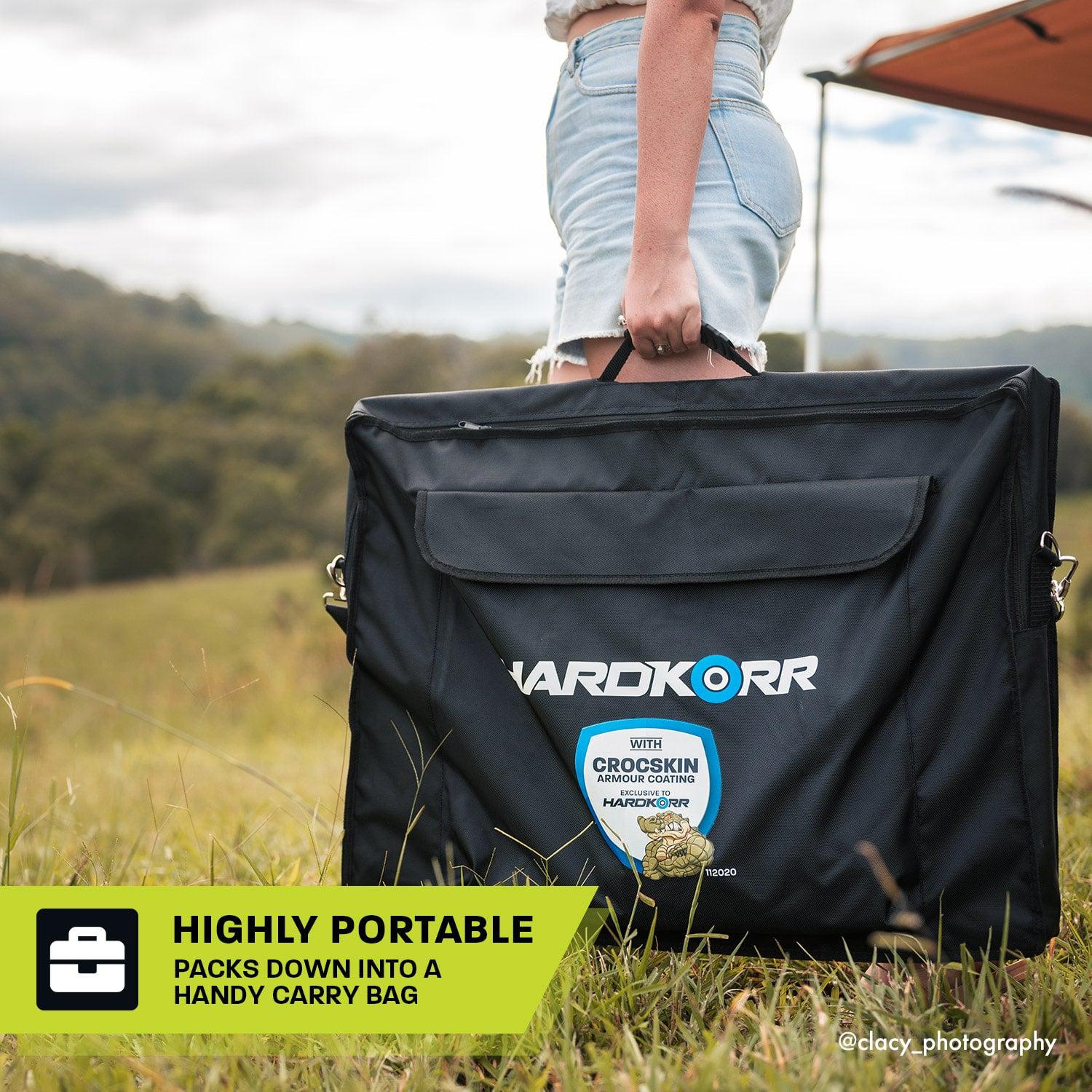 Hardkorr 200W Heavy Duty Portable Solar Mat with Crocskin Cell Armour, Solar Panel, - Outdoor Kuwait