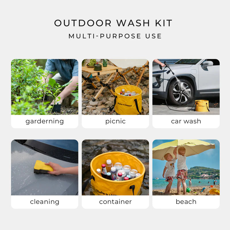 Hoto Outdoors Wash Kit, Cleaning Kit, - Outdoor Kuwait