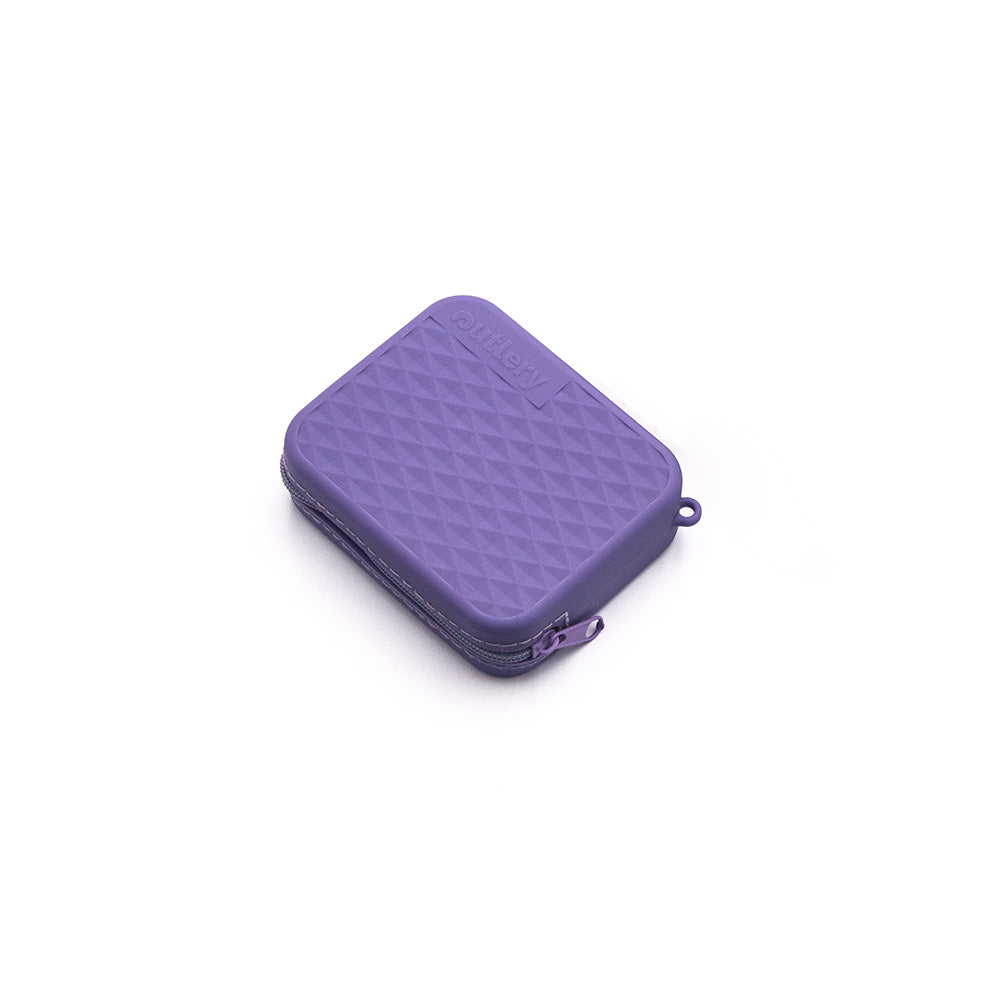 Outlery Silicone Pouch, Reusable Cutlery, Lilac   - Outdoor Kuwait