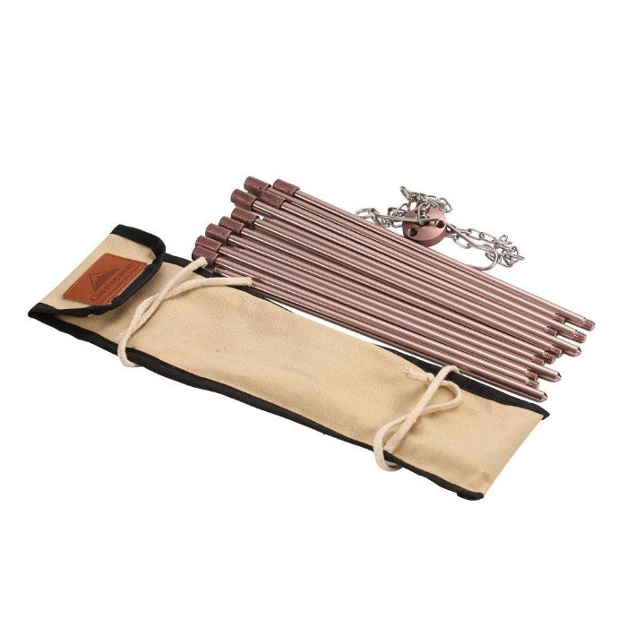 Campingmoon Fire Tripod Stand with Carrying Bag, Outdoor Grill Accessories,    - Outdoor Kuwait