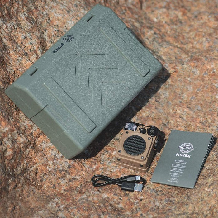 Muzen Wild Mini Portable Rugged Outdoor Bluetooth Speaker - Gray, Speakers,    - Outdoor Kuwait