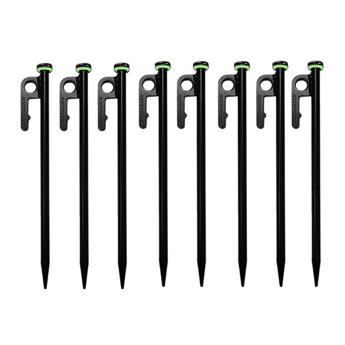 Campingmoon 8 Pieces Nail Pegs Carbon Steel - 30 cm, Camping Accessories,    - Outdoor Kuwait