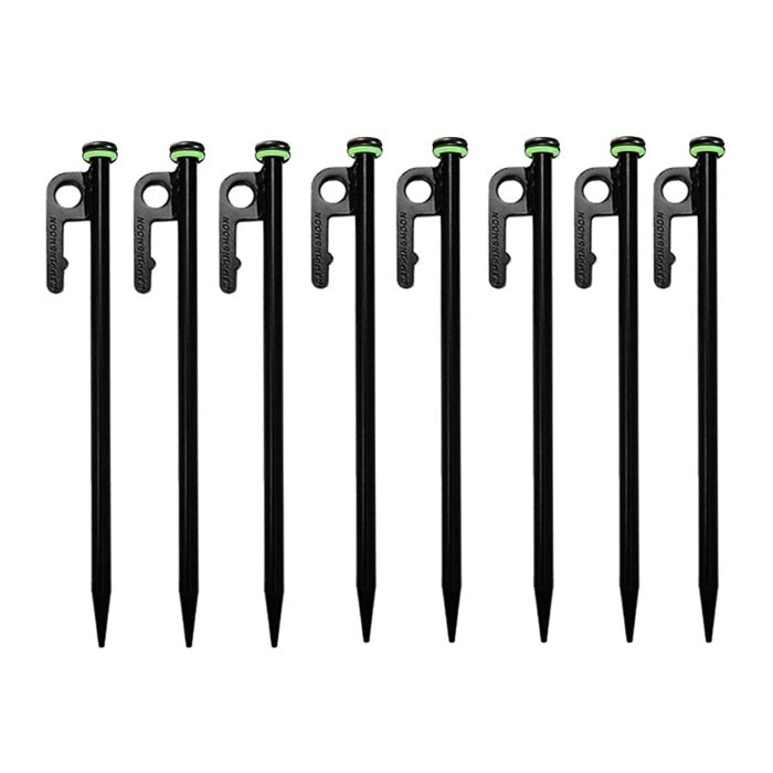 Campingmoon 8 Pieces Nail Pegs Carbon Steel - 30 cm, Tent Accessories,    - Outdoor Kuwait