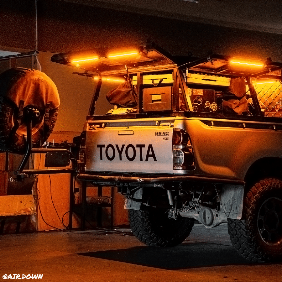 Hardkorr 50cm Tri-Colour LED Light Bar Kit with Diffuser, Camping Lights & Lanterns, - Outdoor Kuwait