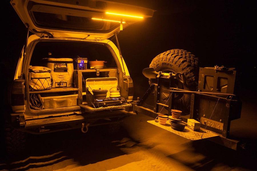 Hardkorr 50cm Tri-Colour LED Light Bar Kit with Diffuser, Camping Lights & Lanterns, - Outdoor Kuwait