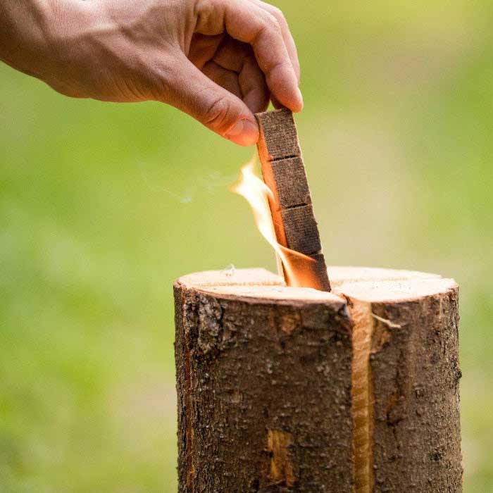 Wood Bioma Swedish Torch Vulcano - L, Firewood, - Outdoor Kuwait