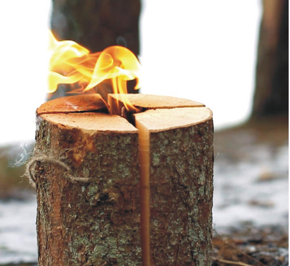 Wood Bioma Swedish Torch Vulcano - S, Firewood & Fuel,    - Outdoor Kuwait