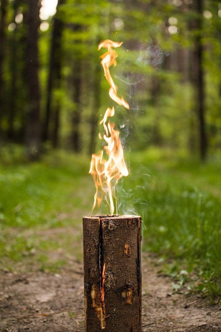 Wood Bioma Swedish Torch Vulcano - XL, Firewood, - Outdoor Kuwait