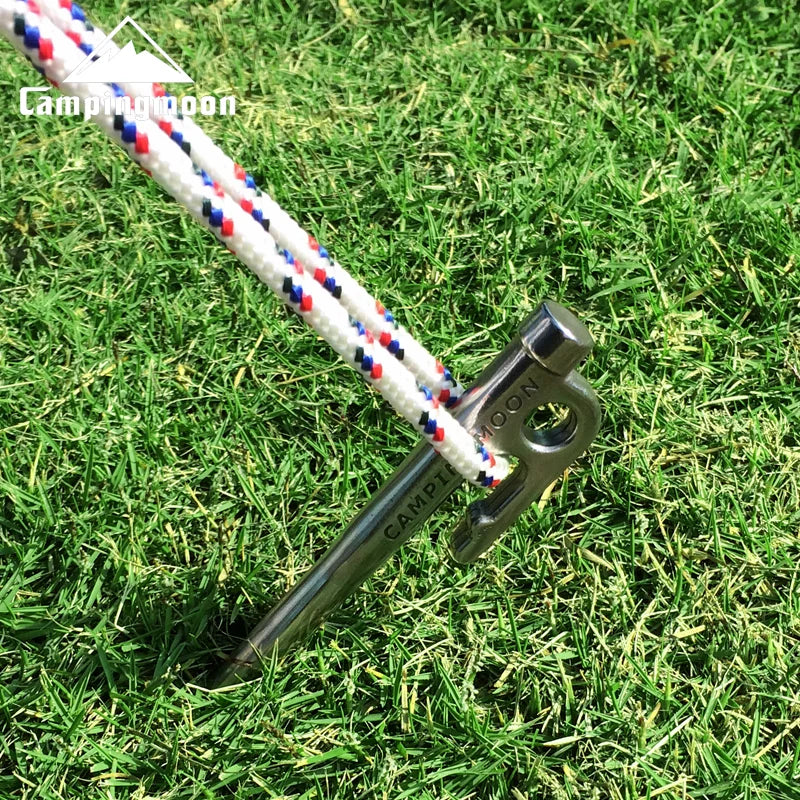 Campingmoon 6 Pieces Tent Pegs Stainless Steel - 40 cm, Tent Accessories,    - Outdoor Kuwait