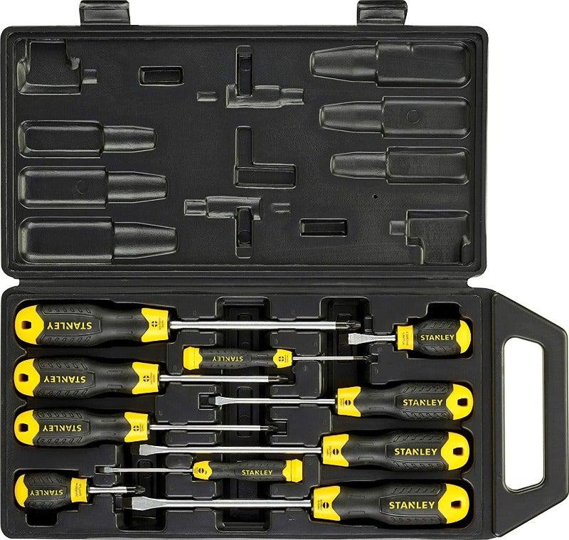 Stanley 10 pc Cushion Screwdriver Set, Tools,    - Outdoor Kuwait