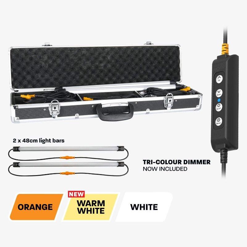 Hardkorr Tri-Colour LED Camping Light Kit - 2 Bars, Camping Lights & Lanterns,    - Outdoor Kuwait