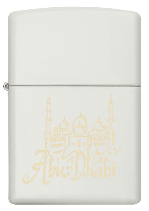 Zippo White Matte Abudhabi Design, Lighter, - Outdoor Kuwait