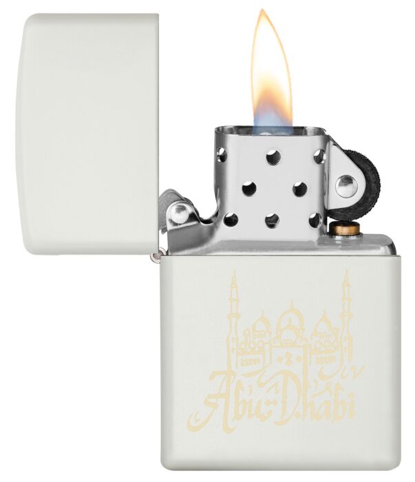 Zippo White Matte Abudhabi Design, Lighter, - Outdoor Kuwait