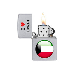 Zippo I Love Kuwait Lighter-Lighters & Matches-Outdoor.com.kw