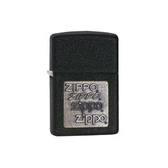 Zippo Black Crackle Gold Lighter-Lighters & Matches-Outdoor.com.kw