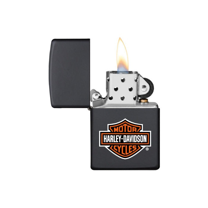 Zippo Harley Davidson Black Matte Lighter, Lighters & Matches,    - Outdoor Kuwait