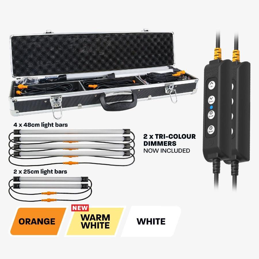Hardkorr Tri-Colour LED Camping Light Kit - 6 Bars, Camping Lights & Lanterns,    - Outdoor Kuwait