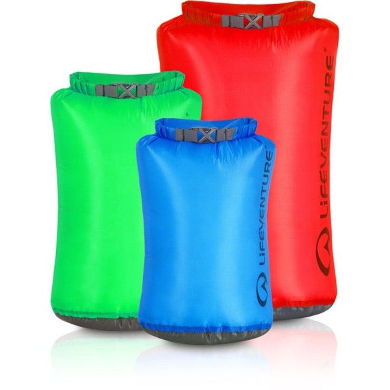 Lifeventure Ultralight Dry Bag Multipack (5L, 10L, 25L), Dry Bag, - Outdoor Kuwait